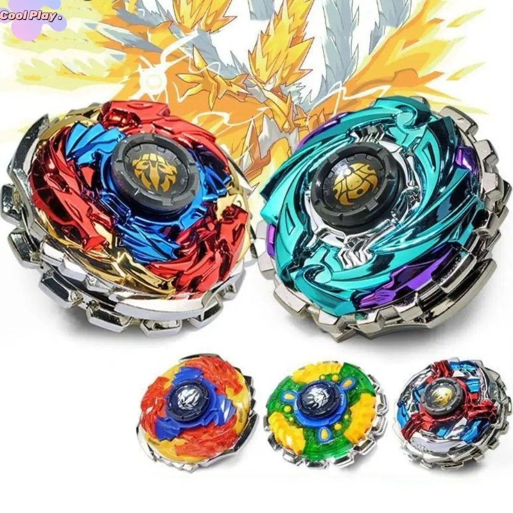 

Double Layer Metal Gyro Toy Competitive With Launcher Gyroscope Toys Drop Resistant Alloy Combination Spinning Top Birthday Gift