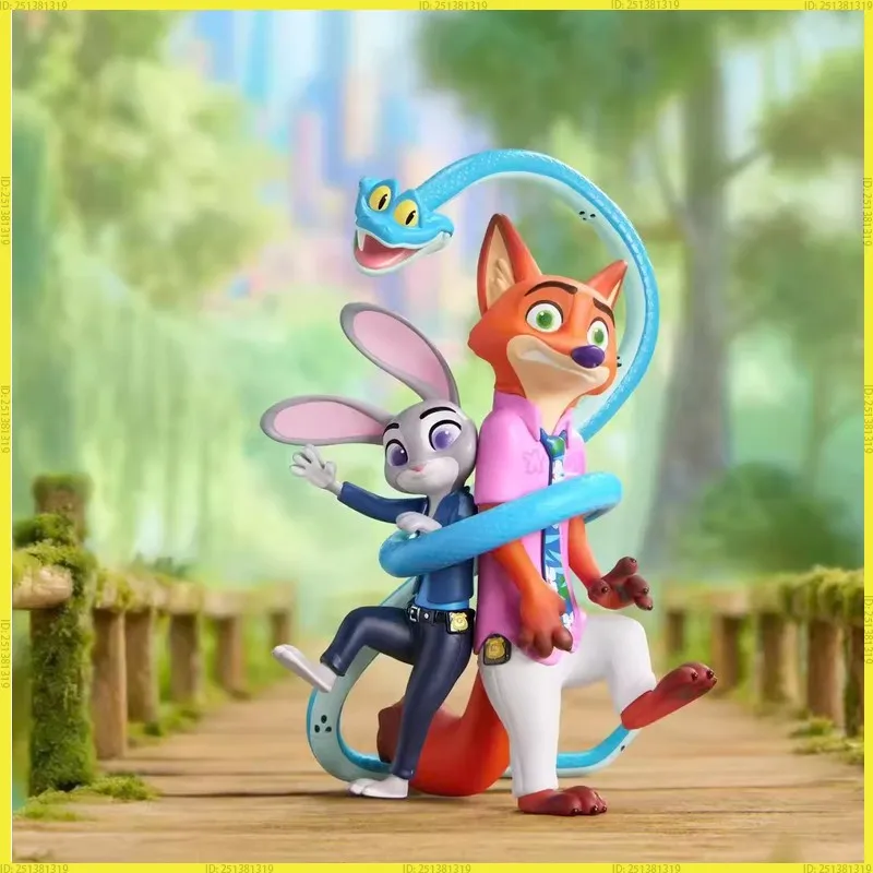 Authentic Zootopia 2 New Journey Series Judy Nick Evening Dress Animal Collectible Trending Mystery Child Top Action Figure Toys