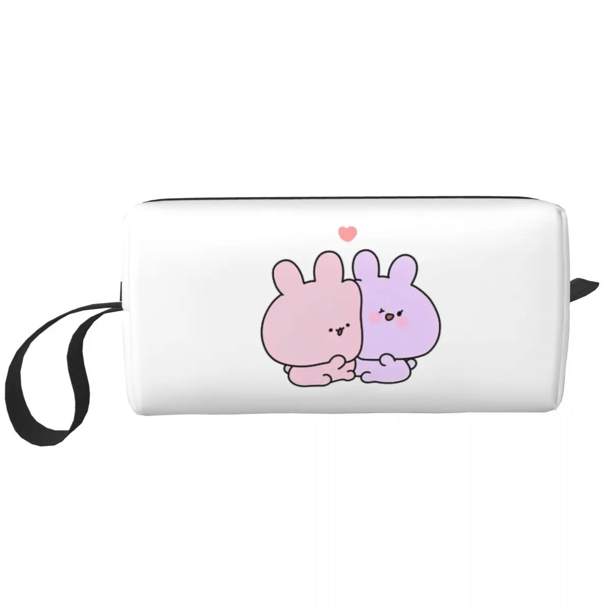 Asamimichaan Asleep Cartoon Makeup Bag Large Cosmetic Bag for Men Women Kawaii Asamimi Toiletry Bag Dopp Kit