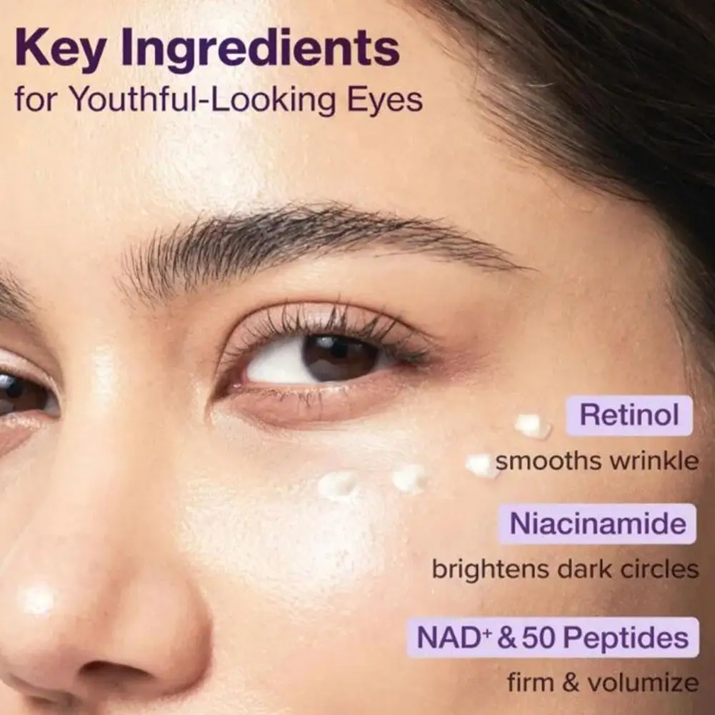 Korean Original Numbuzin No.9 NAD+ BIO Lifting-sil Essence Retinol Lift&Firm Eye Cream Purple Needle Tube NAD+ Peptide Eye Cream view 6