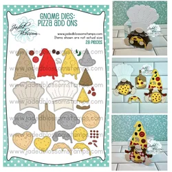 New Pizza Add Ons Metal Cutting Dies For DIY Making Card Scrapbook Embossed Paper Album Craft Supplies Template Decoration