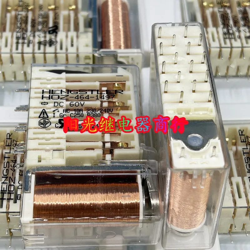 New 1pcs/lot 60VDC Coil 22 Pin Forced Contact Safety Relay HDZ-464-1497 10A Transparent Industrial Control Switch Relay