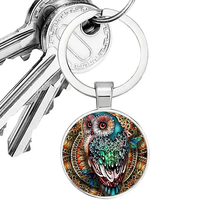 Owl Charm For Purse Portable Car Key Accessories Small Car Key Accessories For Kids Adults Portable Backpack Purse Ornament