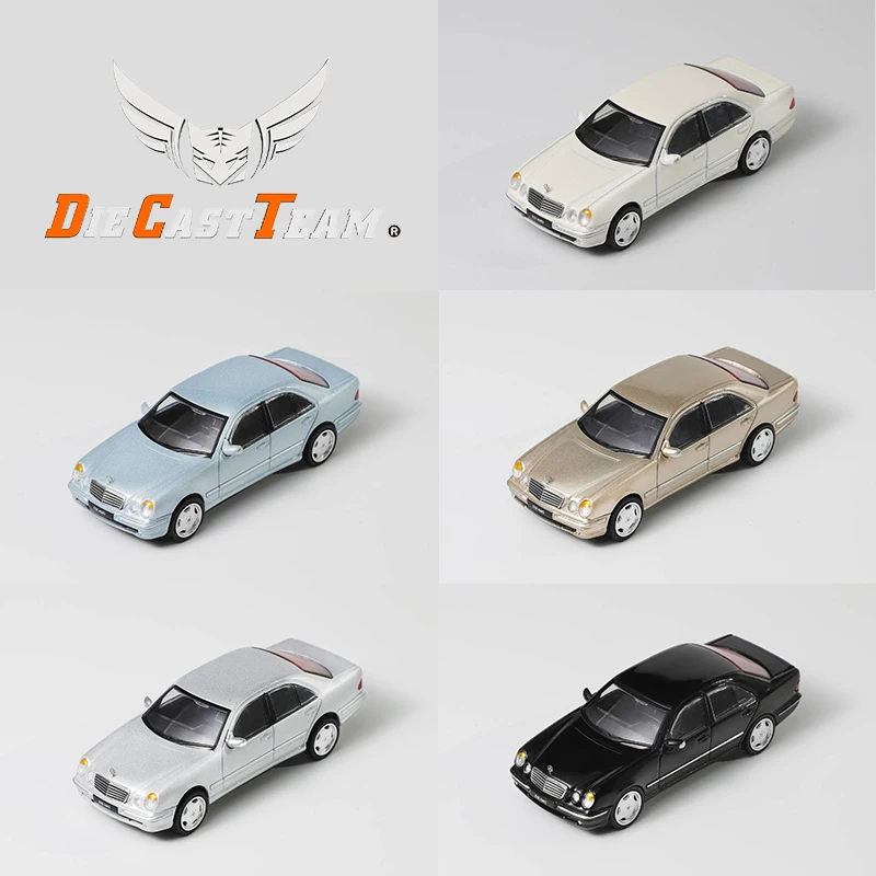 DCT/Shadow 1/64 Mercedes-Benz E55 AMG (W210) Car Alloy Toys Motor Vehicle Diecast Metal Model Kids Xmas Gift Toys for Boys