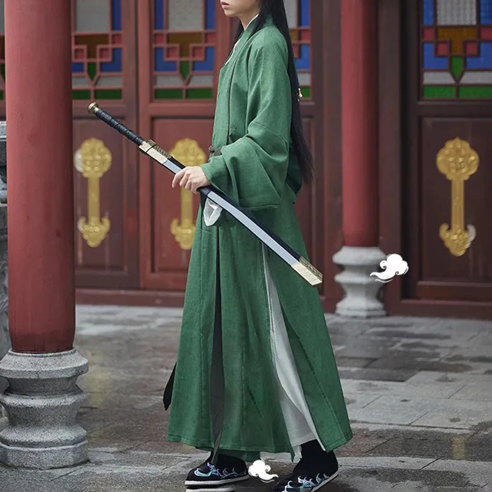 Hanfu Robe Mens Full Set Of Men'S Ancient Costume Martial Arts Style Autumn Winter Ancient Style Young Man New Chinese Style Set