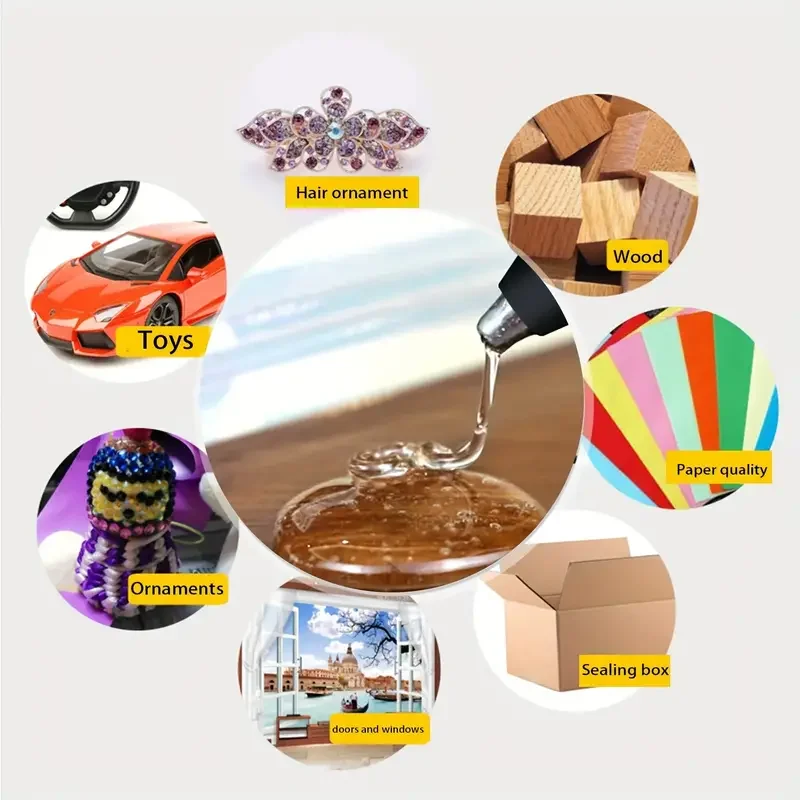 Imagem -03 - Esplb-cola Varas mm x 150 mm Hot Melt Cola Varas Artesanato Transparente Ferramentas de Reparo Manual Faça Você Mesmo Arte Acessórios de Liga 30 Pcs Set