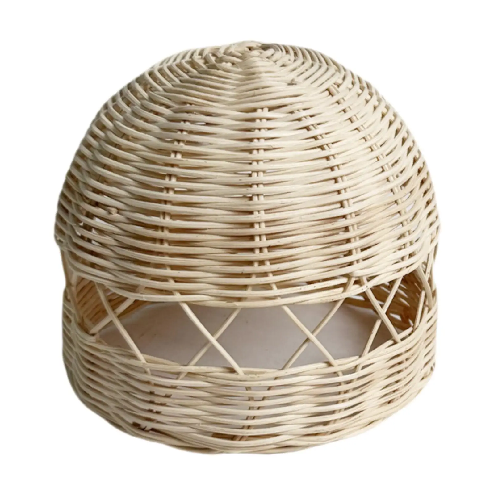 Lampshade Decoration Fashion Brown Easy Installation Ornament Wood Lamp Cover for Kitchen Bedside Bedroom Dining Room Restaurant