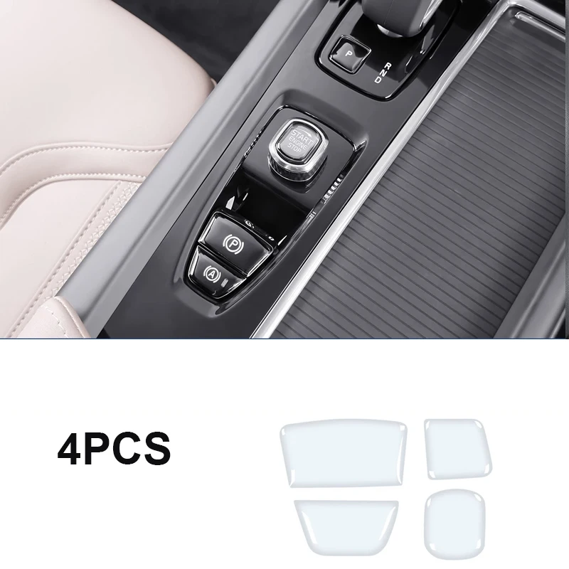 Geeignet für Volvo XC60 XC90 S60 S90 V60 V90 Zentralsteuerungs-Schaltknopf-Aufkleber Innenraumdekoration