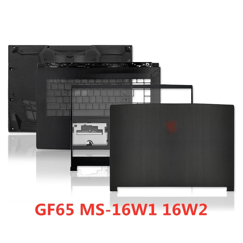 كمبيوتر محمول جديد ل MSI GF65 MS-16W1 16W2 الغطاء الخلفي الغطاء العلوي/الجبهة الحافة/Palmrest/أسفل قاعدة الغلاف