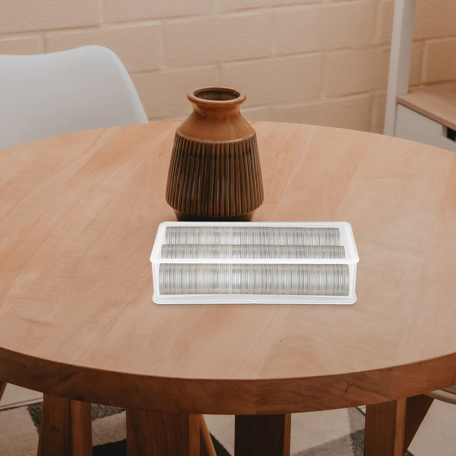 

Набор из 2-х больших портативных коробок из твердого пластика для хранения монет, банкнот, памятных монет, значков и коллекций