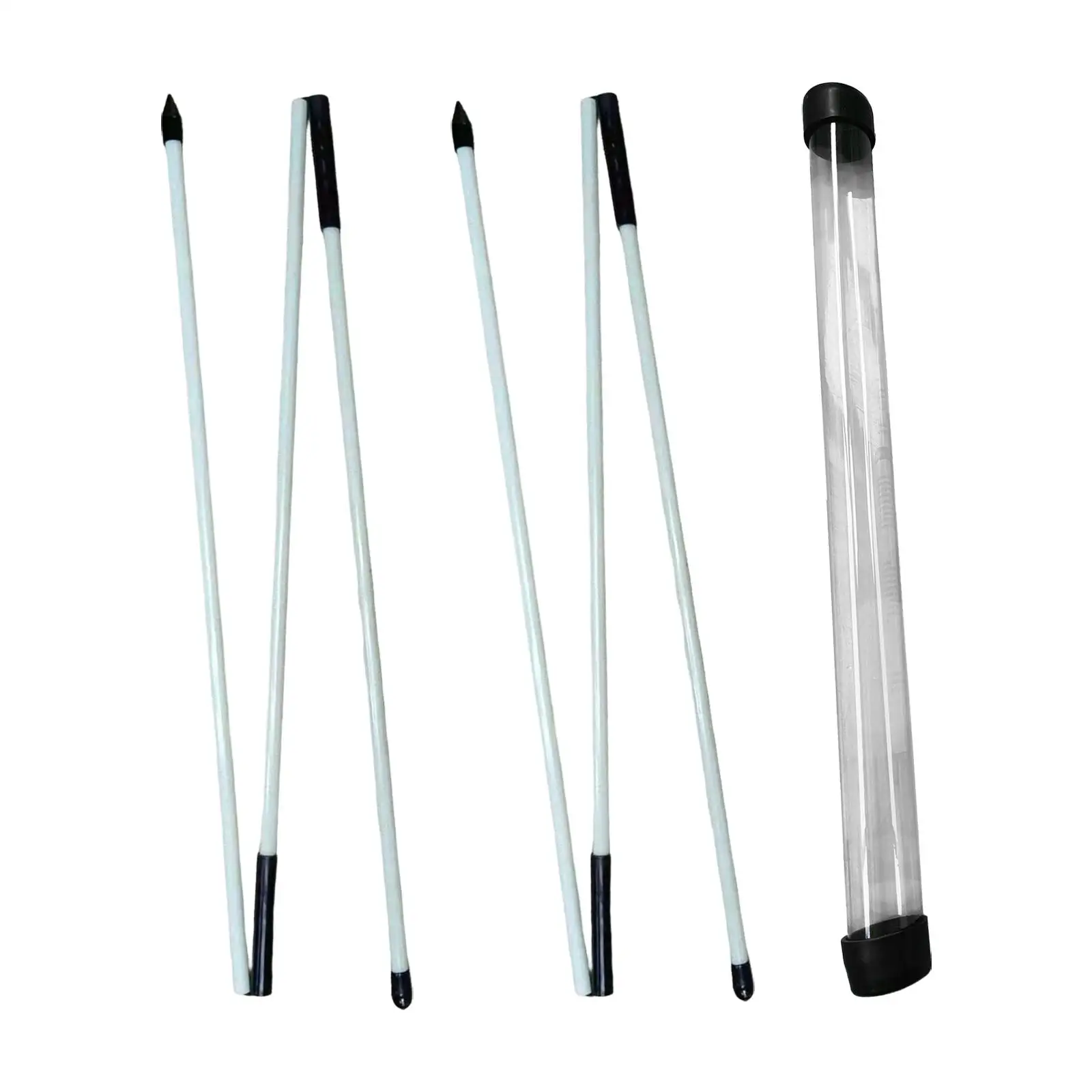 Golf Training Equipment White Alignment Sticks 2 Pack for Swing Practice Posture Correction and Direction Guide