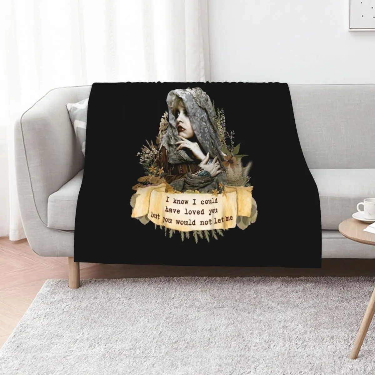 

Cottagecore Stevie Nicks Silver Springs Throw Blanket Decorative Sofa Bed covers Bed linens bed plaid Blankets