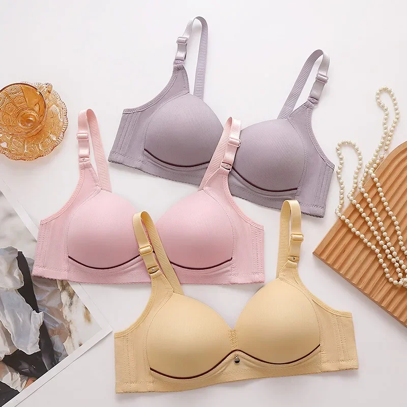 4XL Plus Size Ladies Bra Thin No Steel Ring Comfortable Breathable Bra Adjustable Underwear Push Up Sexy Women Lingerie Bra