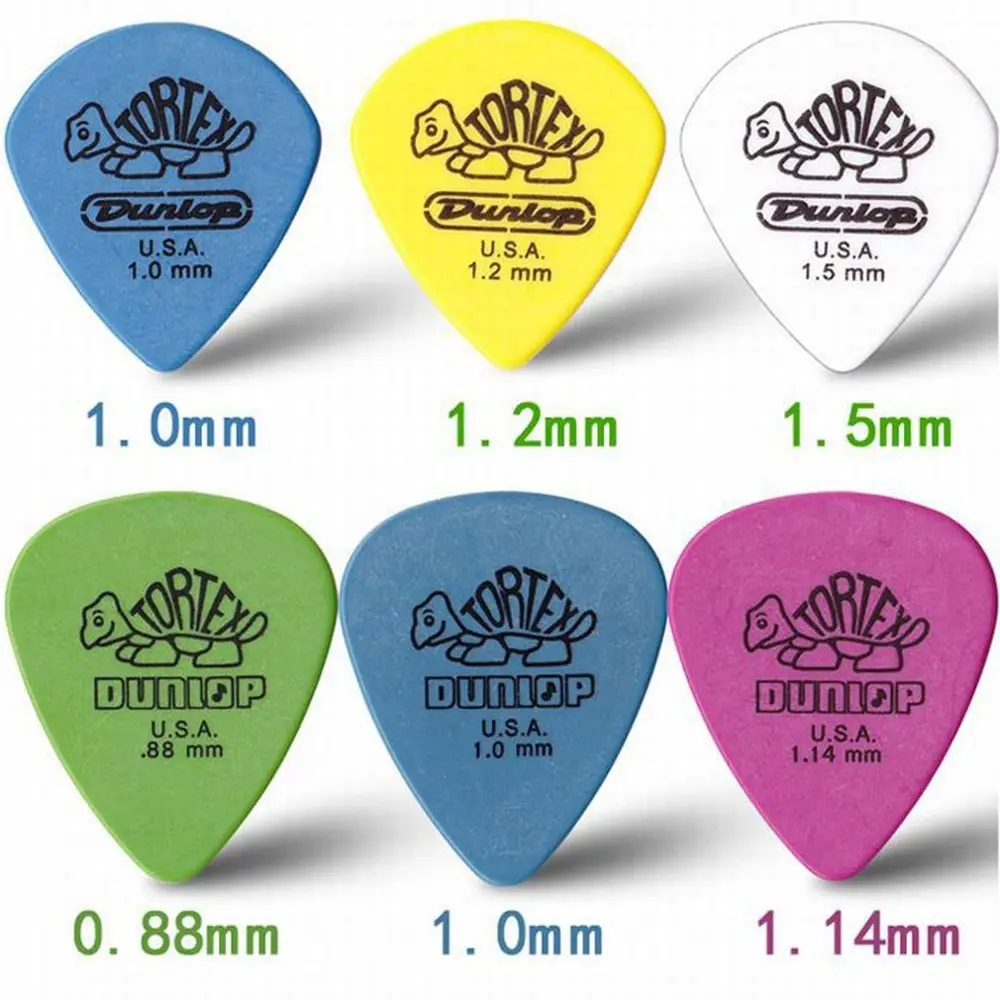 10Pcs ABS Material Multicolors 0.5mm/0.6mm/0.73mm/0.88mm/1.0mm/1.14mm Triangle Picks Guitar Accessories Music Picks Guitar Picks