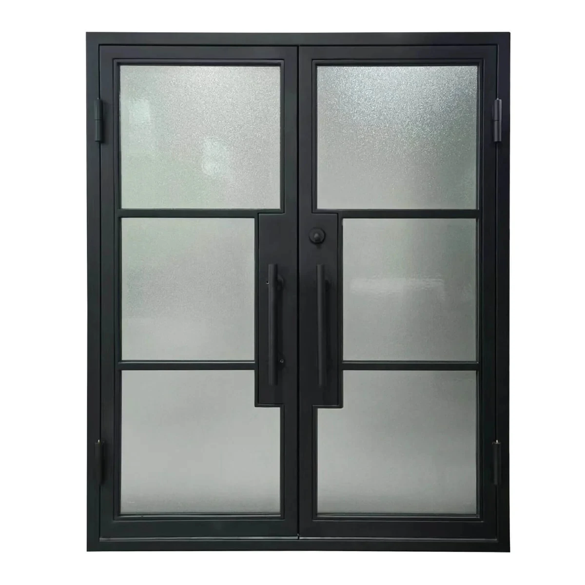 Factory Wholesale Iron Glass Door Iron Kitchen Door Design Wrought Iron Door For Home Interior