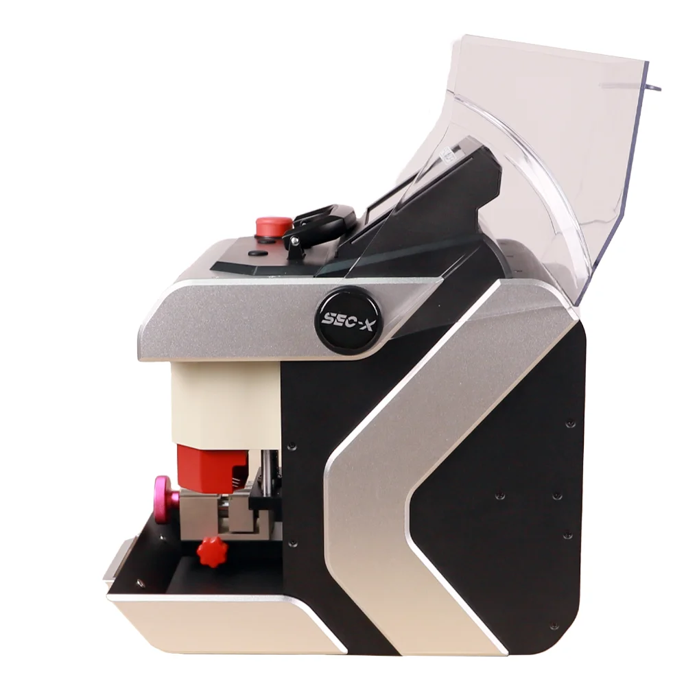 2024 Version SEC-X Automatic Car Key Making Laser Key Cutting Machine For Sale SEC X 5 Clamps Car Charger Battery