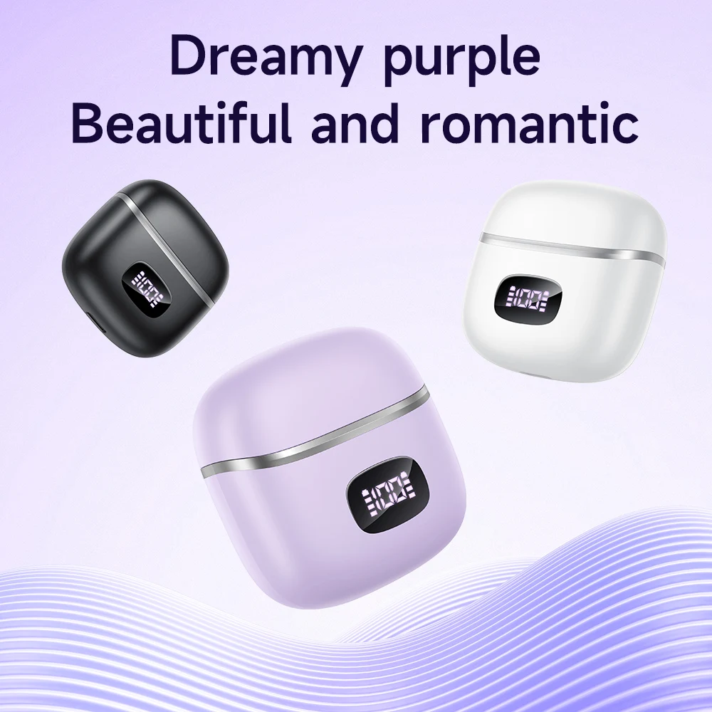 HOCO EQ1 Bluetooth 5.3 Earphone LED Digital Power Display Charging Case Touch Control Music Wireless Earbuds Sports Headset