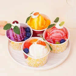 Fake Ice Cream Fruit Dessert Food Model Creative Simulation Hand DIY Ice Cream Cake Decoration Ornaments Shooting Props Scale