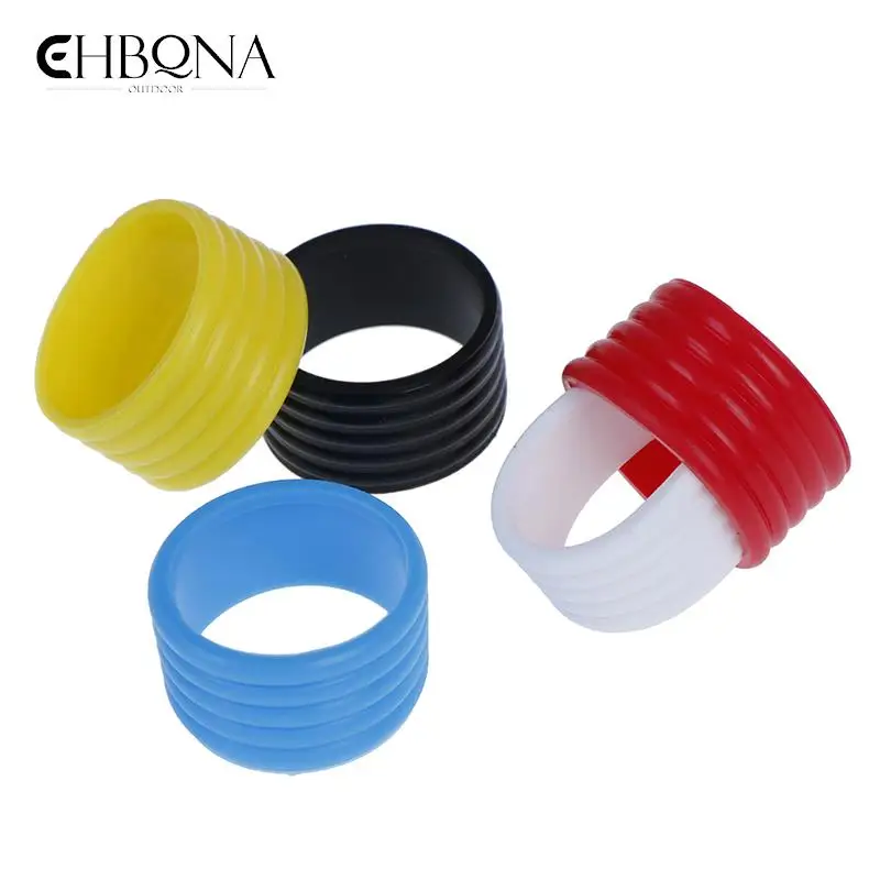 4Pcs Tennis Racket Handle Rubber Ring Band Overgrips Rubber Tennis Racket Grip Sealing Ring Fixed Stretchy Sports Accessories