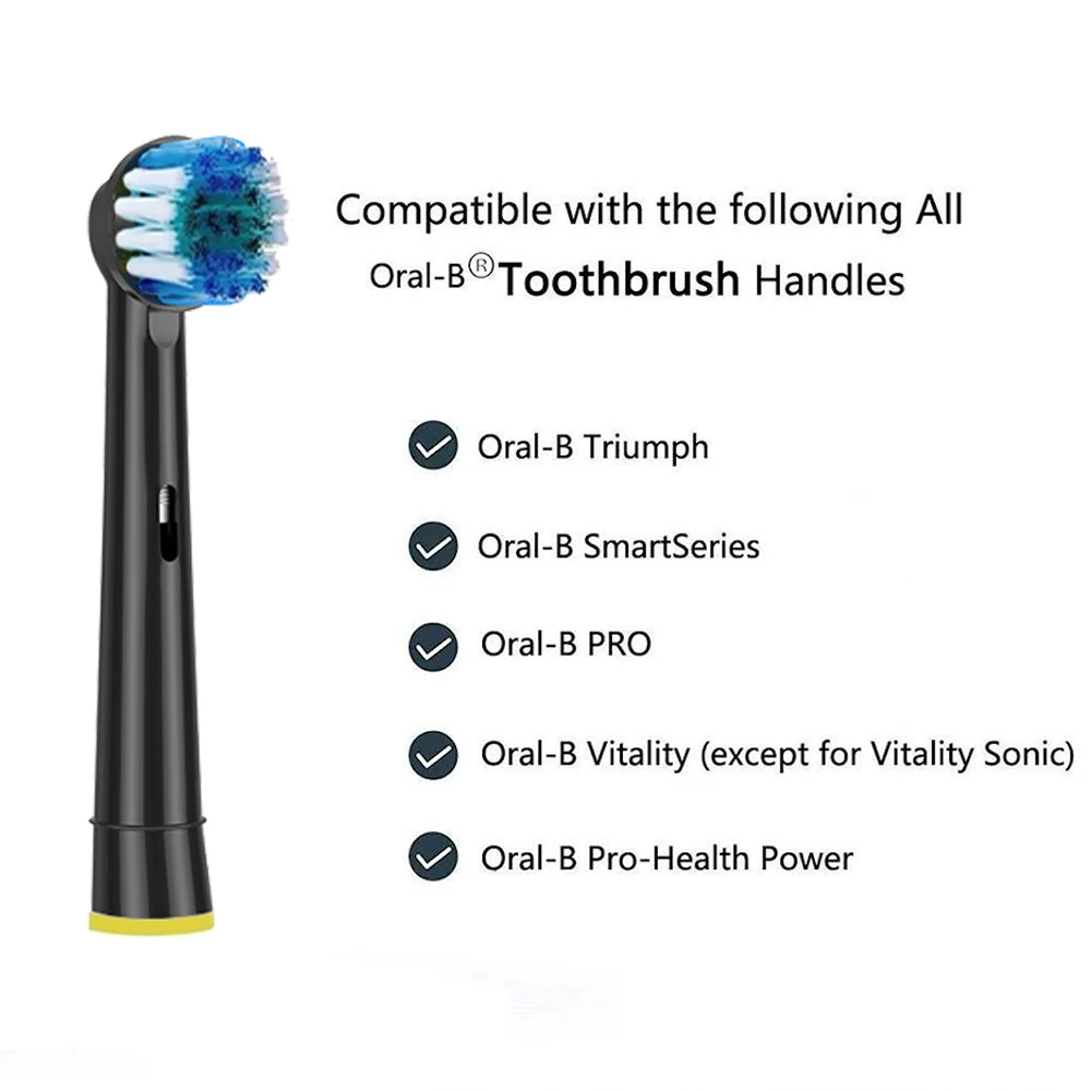 20pcs brush Heads for Braun Oral b Vitality Triumph D12 D16 D20 D34 DB4510 Pro1Max P1000 pro P4000 Electric Toothbrush Heads