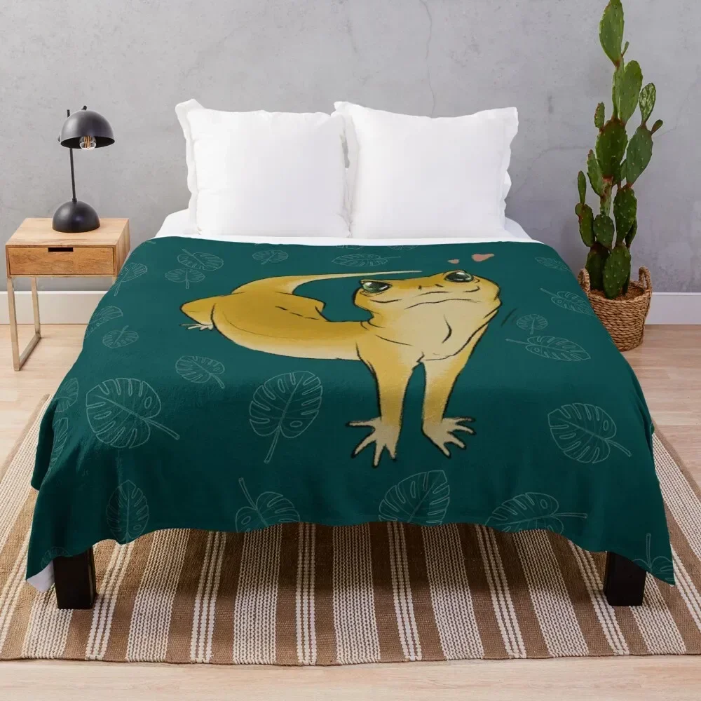 

Cute Geko Throw Blanket Bed Fashionable Furry Blankets