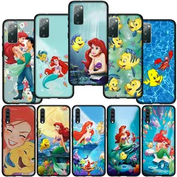 Ariel The Little Mermaid Soft Cover for Samsung Galaxy S23 S22 S21 S20 Fe Ultra S8 Plus A21S A71 A12 A13 Phone Case