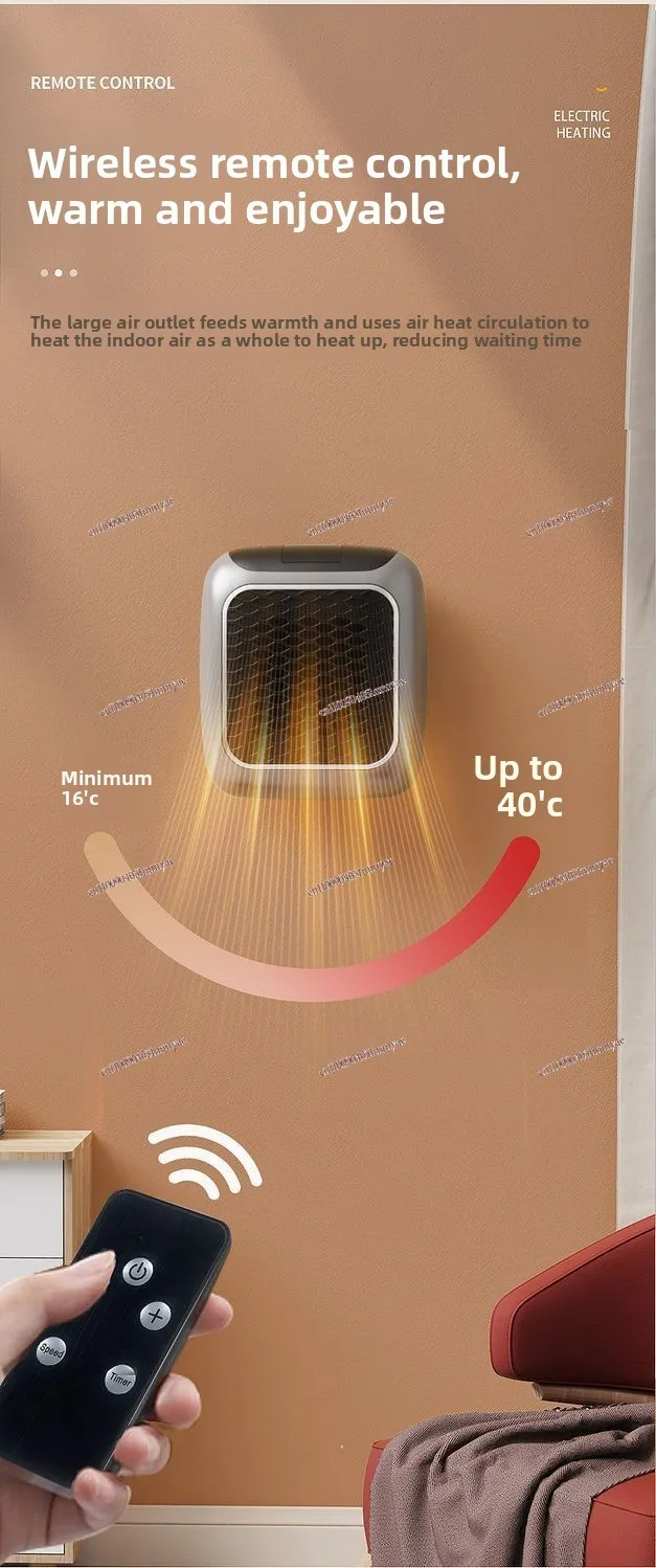 Black Technology Mini Heater Household Small Bathroom Heater Small Sun Energy Saving Heating