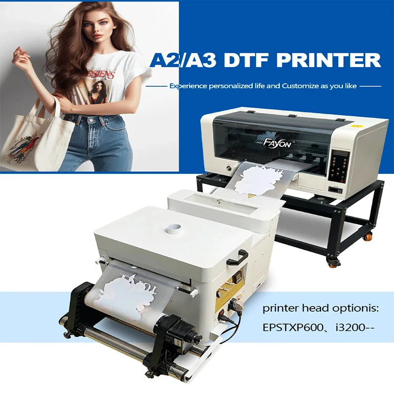 A3+ Size DTF Printer For Commercial T-shirt Cotton Suit Any Fabric Fast Shipping All in one Oven Printing Machine