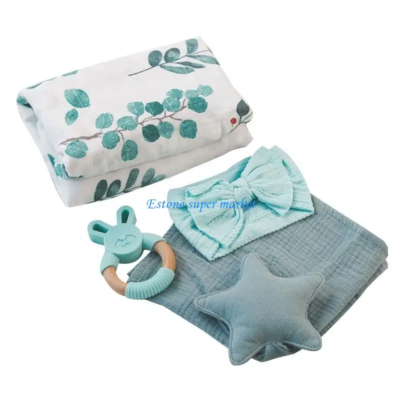 

090B Baby Pacifier Chain Teething Shower Drooling Bib for Infant 6-12M Chewing