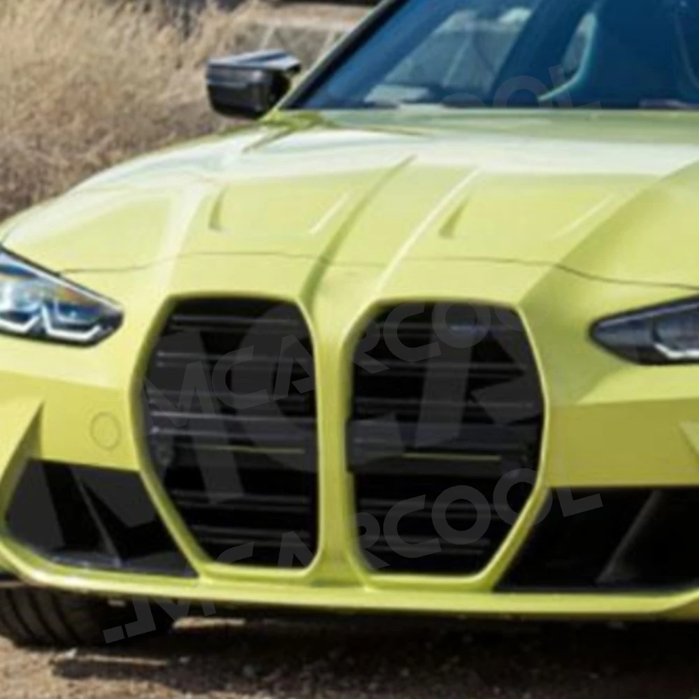 

JMCARCOOL ABS Gloss Black Front Bumper Grille Cover for BMW M3 G80 M4 G82 G83 2020+ Bumper Mesh Frame Facelift Tuning