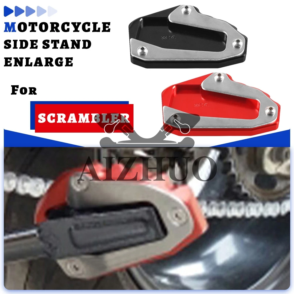 

FOR Ducati scrambler Desert Sled 2016 2017 2018 2019 2020 2021 Side Stand Foot Enlarger Plate Pad Kickstand Support Pad Shell