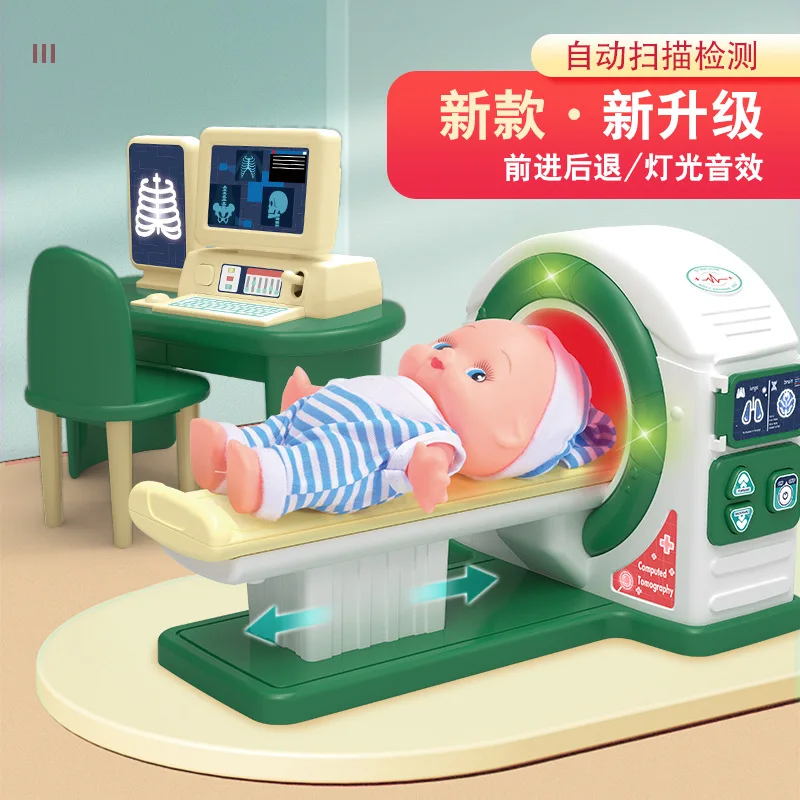 

Simulation Ct Machine Kids Doctor Playset Role-Play Doctors & Nurses Scene Game Pretend Play Toy Education Toy For 6 Years Old