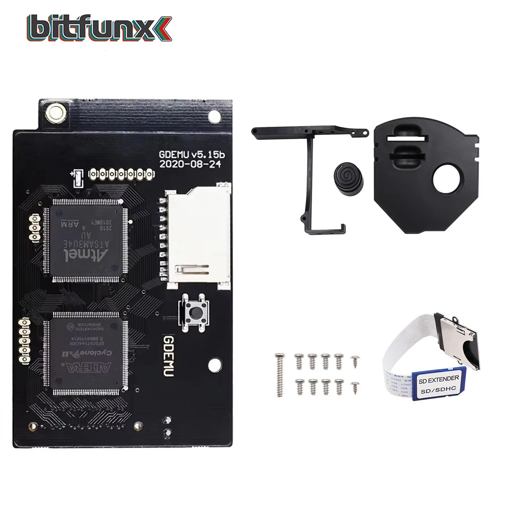 BitFunx DC V5.15b GDEMU Optical Drive Simulation Board for SEGA Dreamcast with SD/TF Card Games Installed Retro Video Game