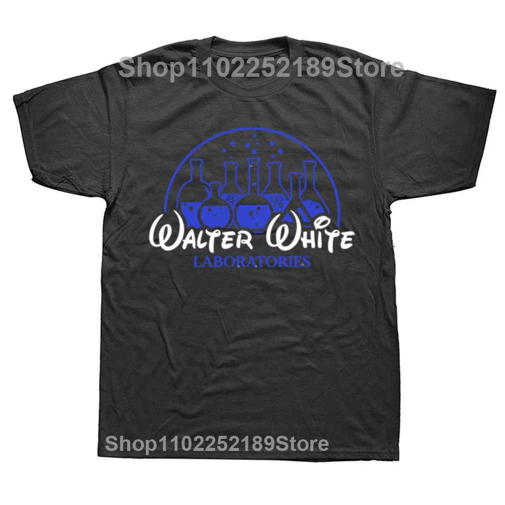 Men's Walter White Laboratories T Shirt Breaking Pinkman Bad Heisenberg Mr White Cotton Tops T-Shirts Breaking Bad Tees