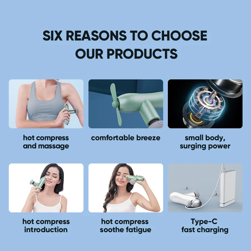 휴대용 진동 열 압축 뷰티 케어, 스마트 아이 다크 서클 트리트먼트, 미니 마사지 건