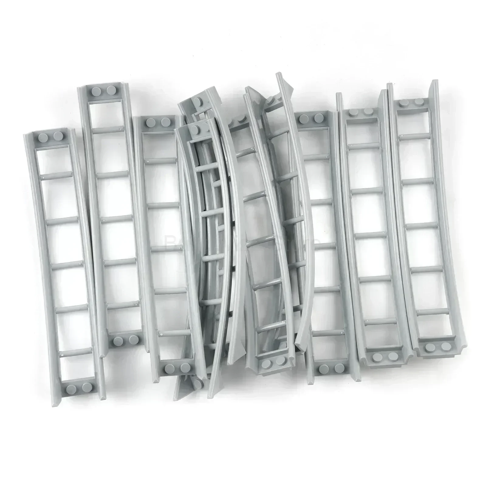 Roller Coaster Track Building Block Rail Chassis Bow Slope Straight Small Paticle MOC Technical Part Compatible with Legoeds Toy