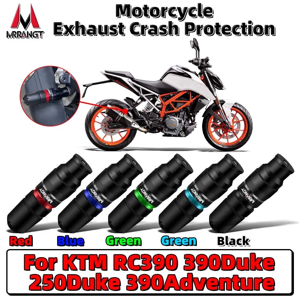 

MRRANGT Motorcycle Accessory Exhaust Crash Guard Slider Protection for KTM 390 Duke 250 RC390 Adventure