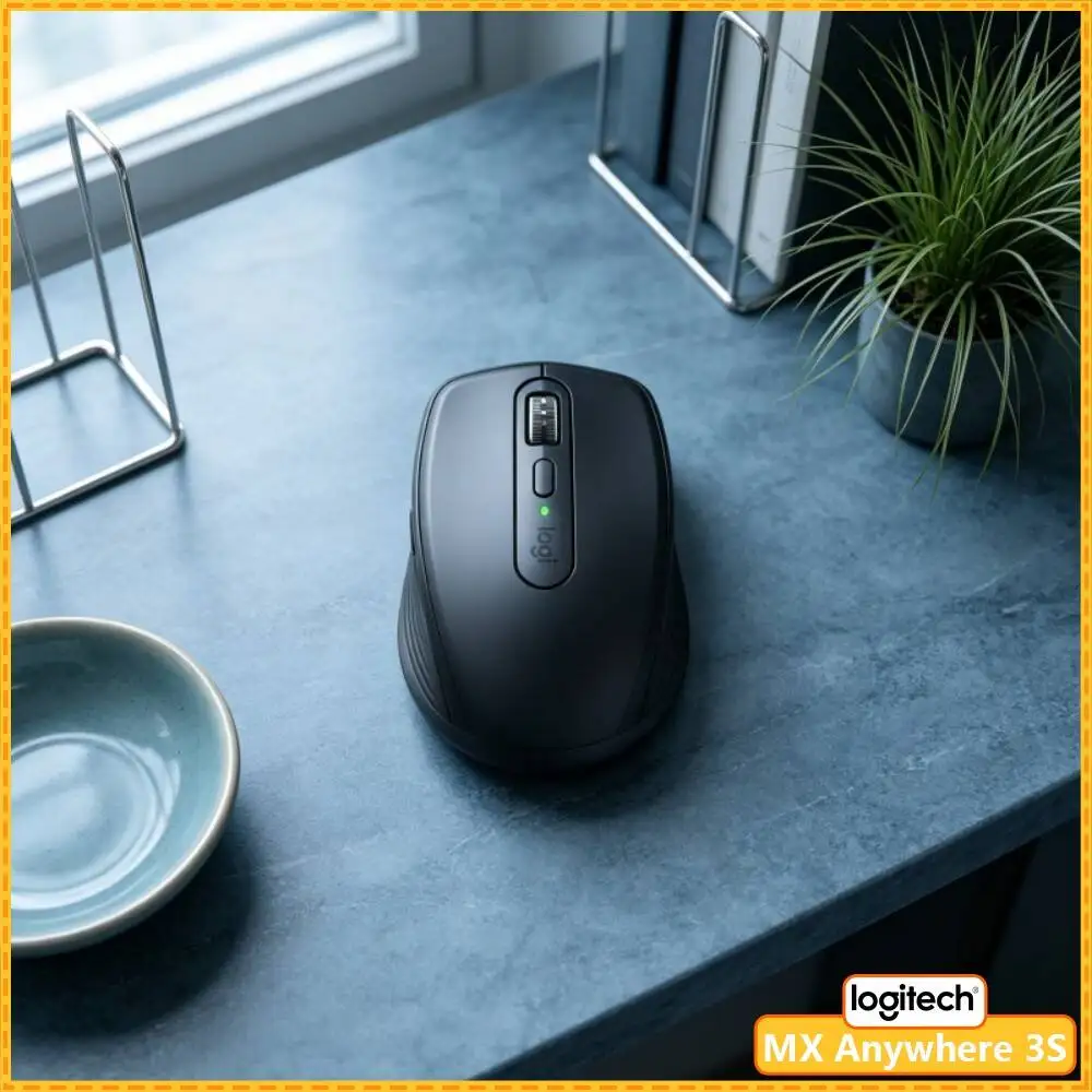 Office MX Anywhere 3S - 8000 DPI, 3-Device Bluetooth, Fast Charge, Perfect for Camera Boutique Desk & Daily Routine Work