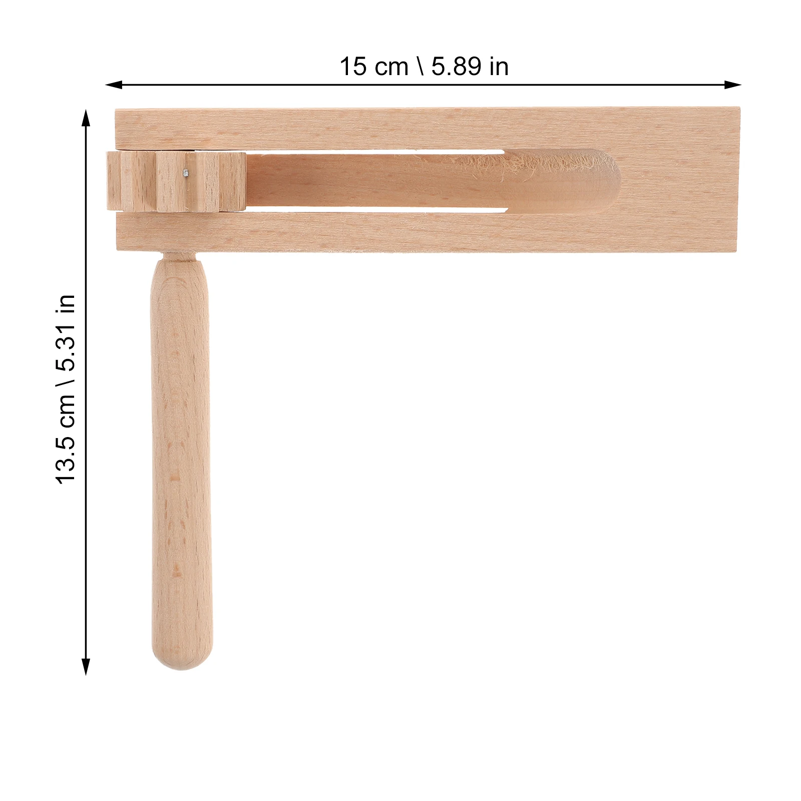 

4 Pcs Wood Kids Noise Maker Toy Manual Rotary Castanets Ratchet Noisemaker Safe Material Soundboard Musical Instruments