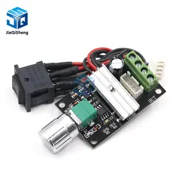 DC 6V 12V 24V 28VDC 3A 80W PWM Motor Speed Controller Regulator Adjustable Variable Speed Control Potentiometer On/Off Switch