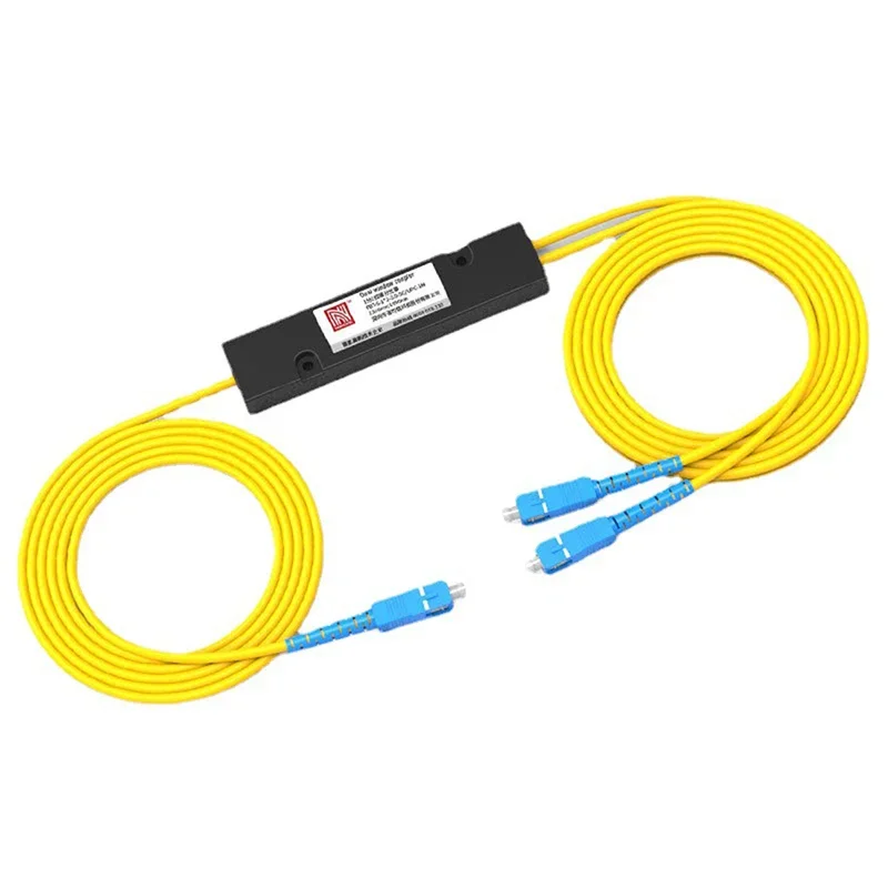 1Pc 1x2 FTTH Glasvezel Splitter 1 Punt 2 Glasvezel Splitter Box Tapered 1 tot 2 Splitter Box SC/APC Computer Accessoires