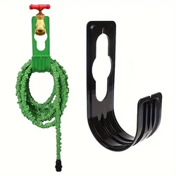1pc Water Hose Hanger, Water Pipe Hook Water Hose Holder, Garden Hose Hanger Metal Expandable Garden Watering Hosepipe Hook Wall