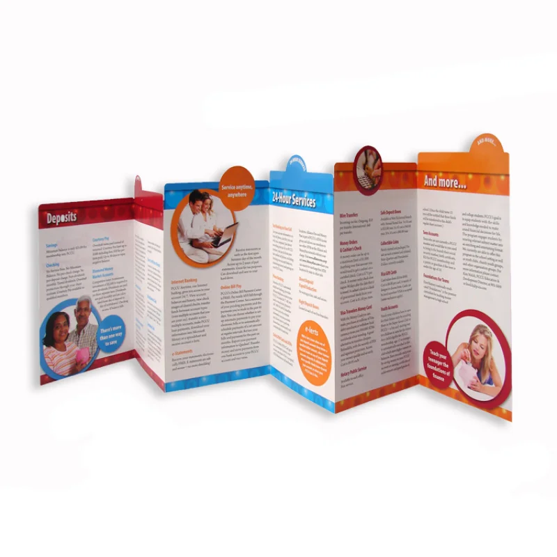 

custom 1000pcs a lot A4 flyer printing Good Quality OEM New design brochure color printing catalog folded leaflet flyer printin