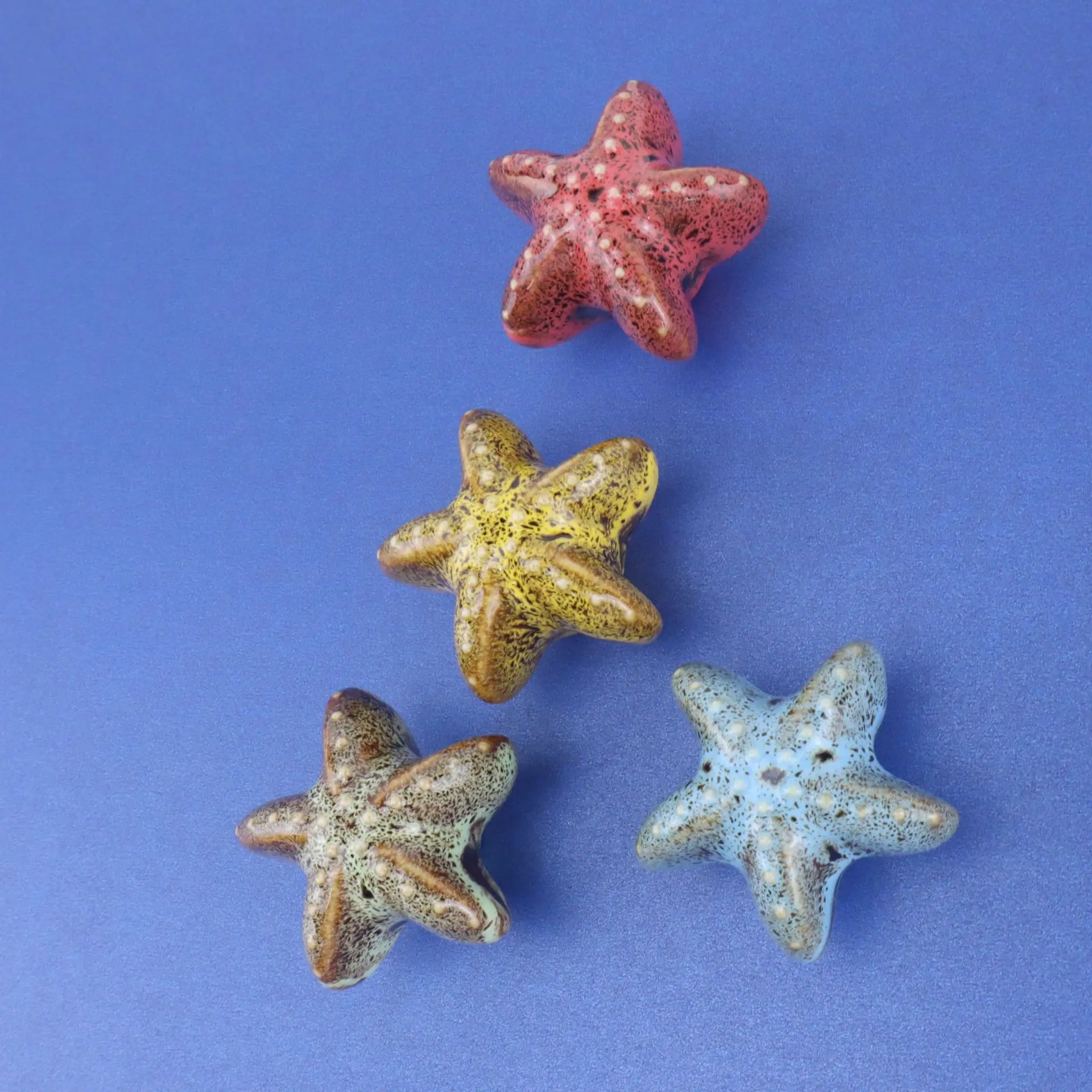 Cartoon Creative Colorful Ceramic Children's Room Furniture Handle Starfish Drawer Shoe Cabinet Cupboard Dresser Kids Knob Pull