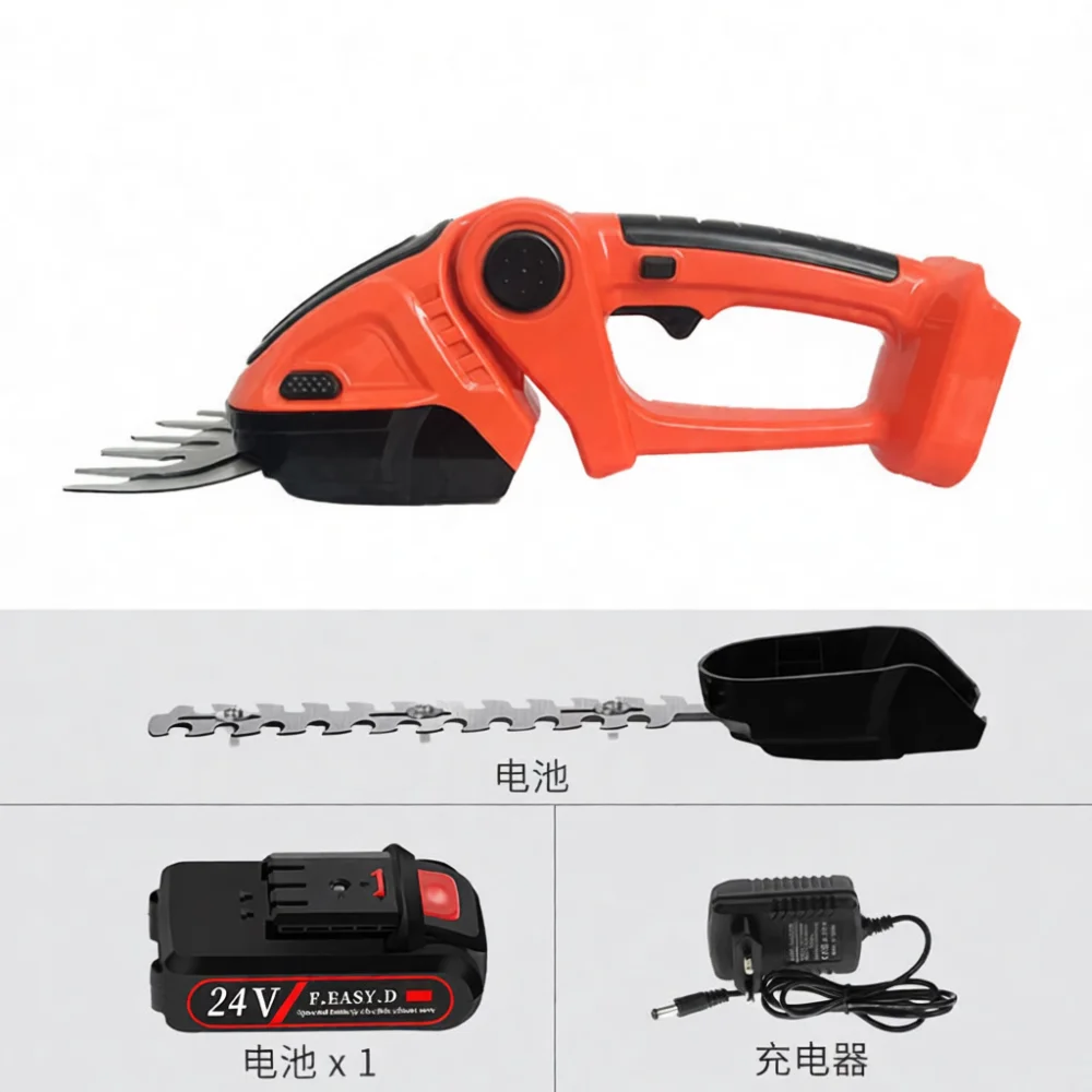 Electric Hedge Trimmer Garden Grass Shear Cordless Pruning Machine Handheld Shrub Cutter Power Tool For Home Yard Hedge Care
