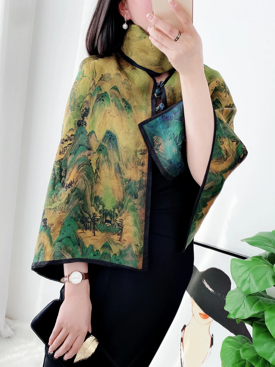 High-End Gift Real Silk Scarf to Give Mom Elder Scarf with Gift Box