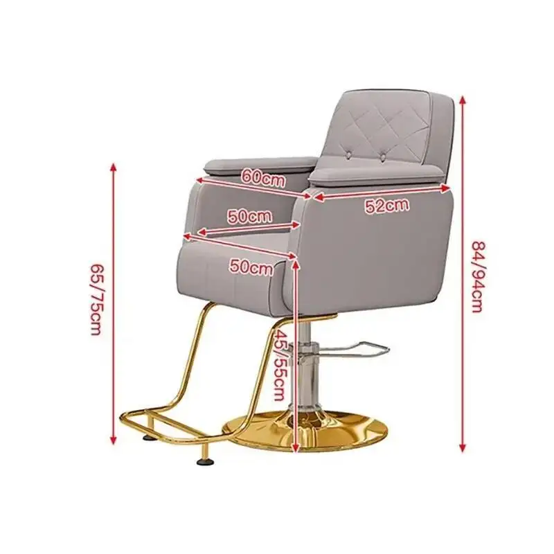 كرسي حلاق حديث فاخر بتصميم جمالي عصري كرسي حلاق مريح أثاث تجاري من سيلا باربيريا الاسكندنافية