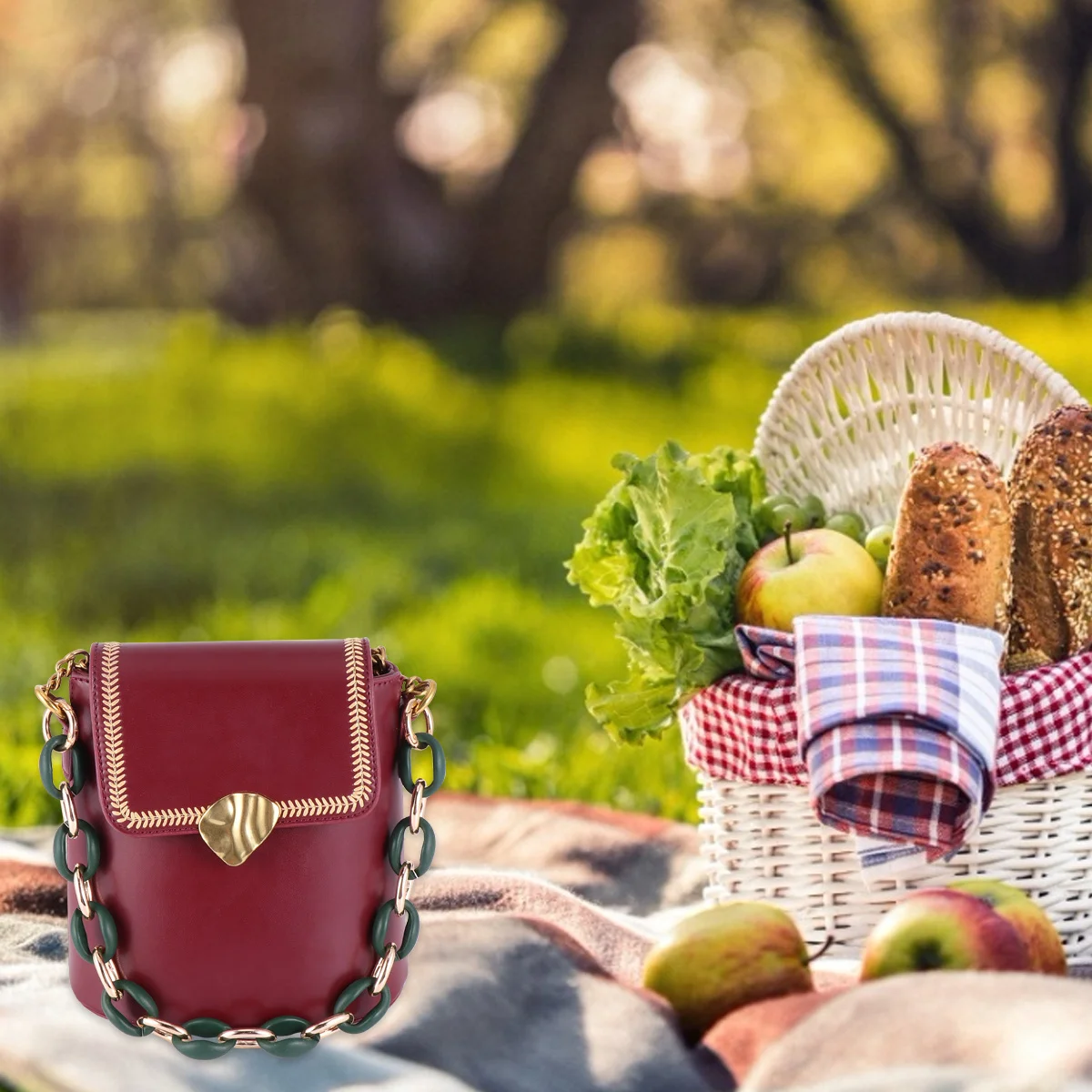 قطعة واحدة من سلسلة حقيبة الذهب المختلطة، سلسلة قصيرة من خليط معدني، حزام بديل لحقيبة اليد ومحفظة حقيبة كروس للديكور #5