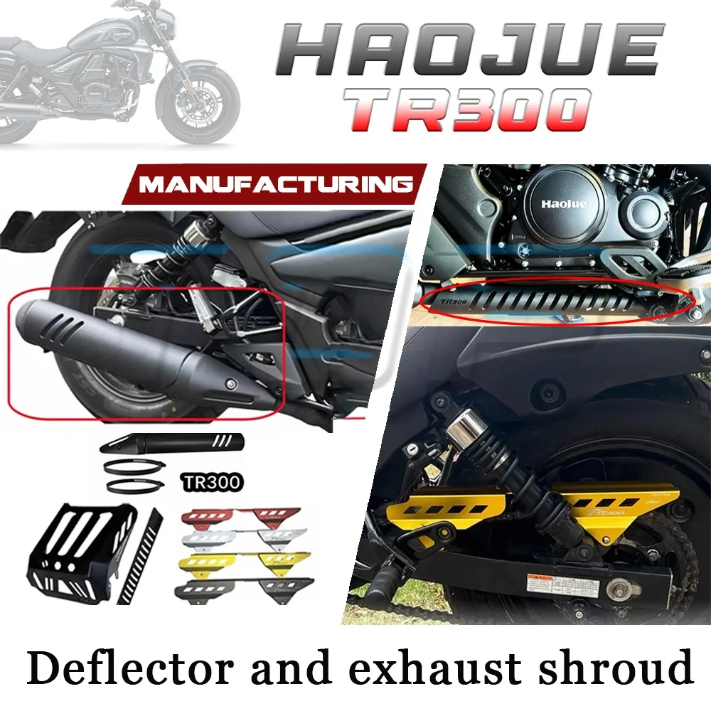 

Защитный кожух от нагрева, боковая защитная накладка, защитный корпус HAOJUE TR300, передняя декоративная накладка на выхлопную трубу 300tr tr300