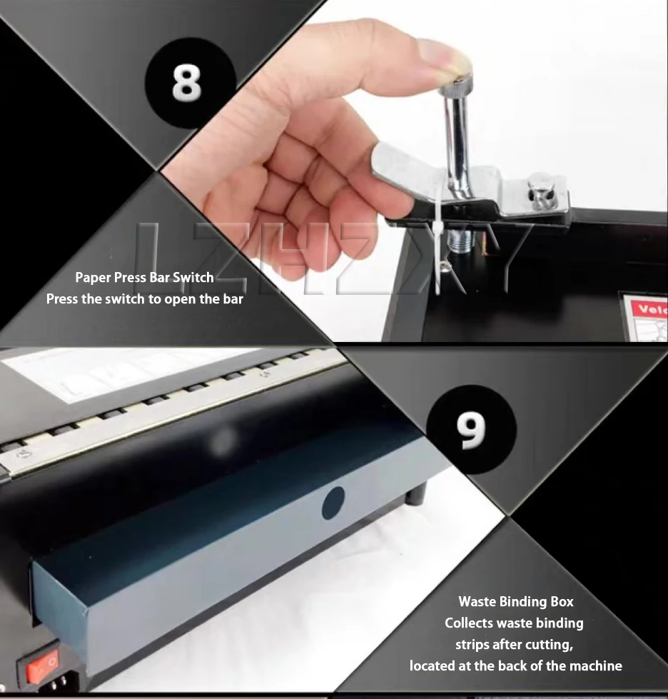 Punching and Binding Machine Nail Binding Machine 12 Hole Nail Binding Machine A